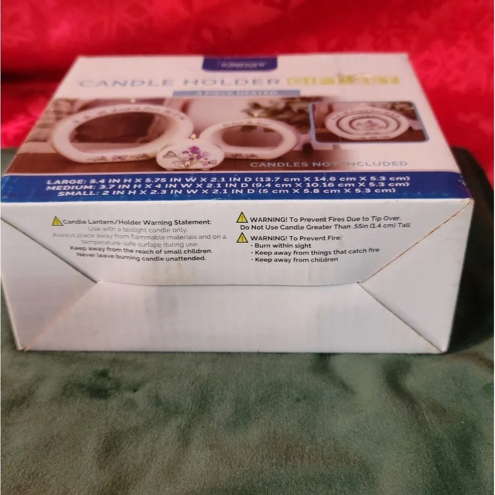 BNIB Candle Holder 3 Piece Nested Interiors Decorative Set